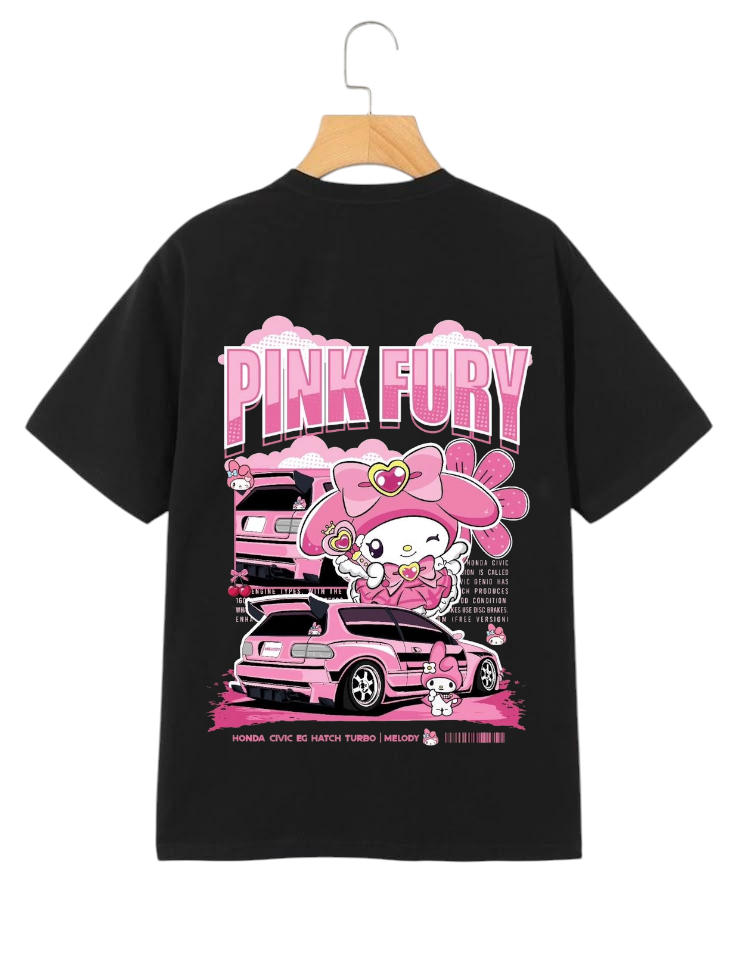 Premium Oversize T-Shirt PINK FURY