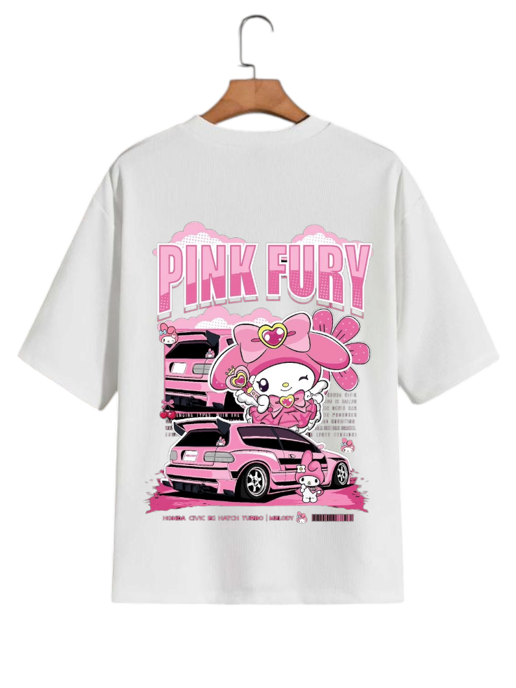 Premium Oversize T-Shirt PINK FURY