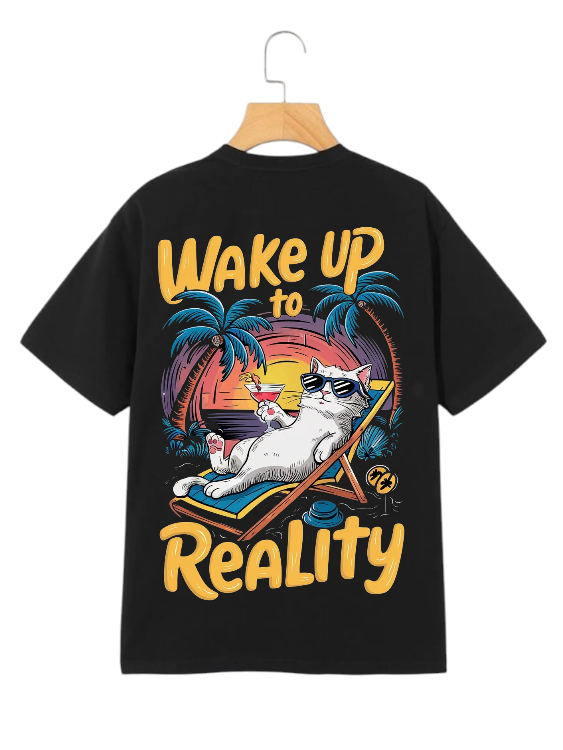 Premium Oversize T-Shirt WAKE UP REALITY